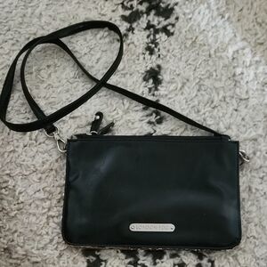 London Fog Black Crossbody Shoulder Pouch